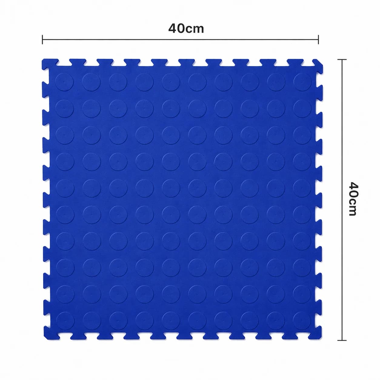 Piso Ciego Moneda Piso Ciego Moneda 40×40 cm — piso modular encastrable, color Azul Oscuro