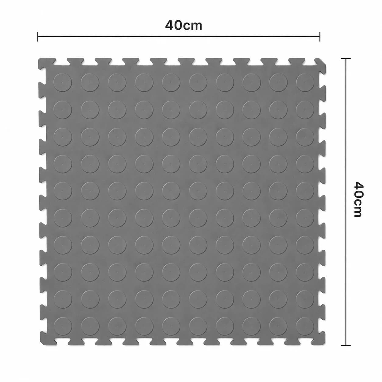Piso Ciego Moneda Piso Ciego Moneda 40×40 cm — piso modular encastrable, color Gris Claro