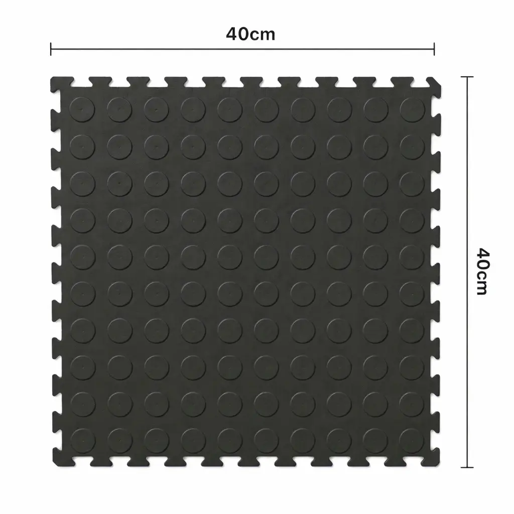 Piso Ciego Moneda Piso Ciego Moneda 40×40 cm — piso modular encastrable, color Gris Oscuro