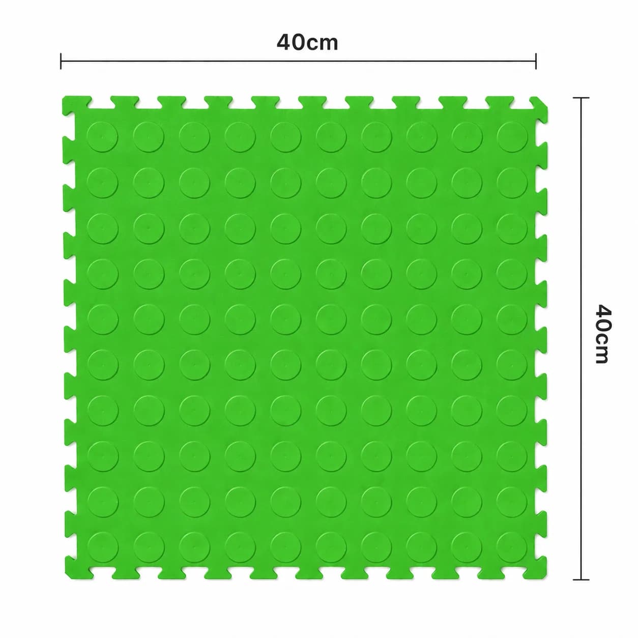 Piso Ciego Moneda Piso Ciego Moneda 40×40 cm — piso modular encastrable, color Verde