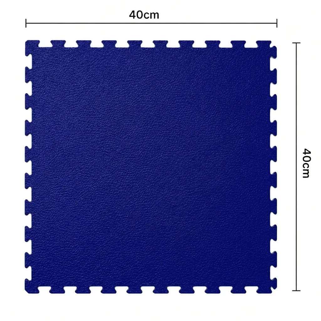 Piso Ciego Trama Piso Ciego Trama 40×40 cm — piso modular encastrable, color Azul Oscuro