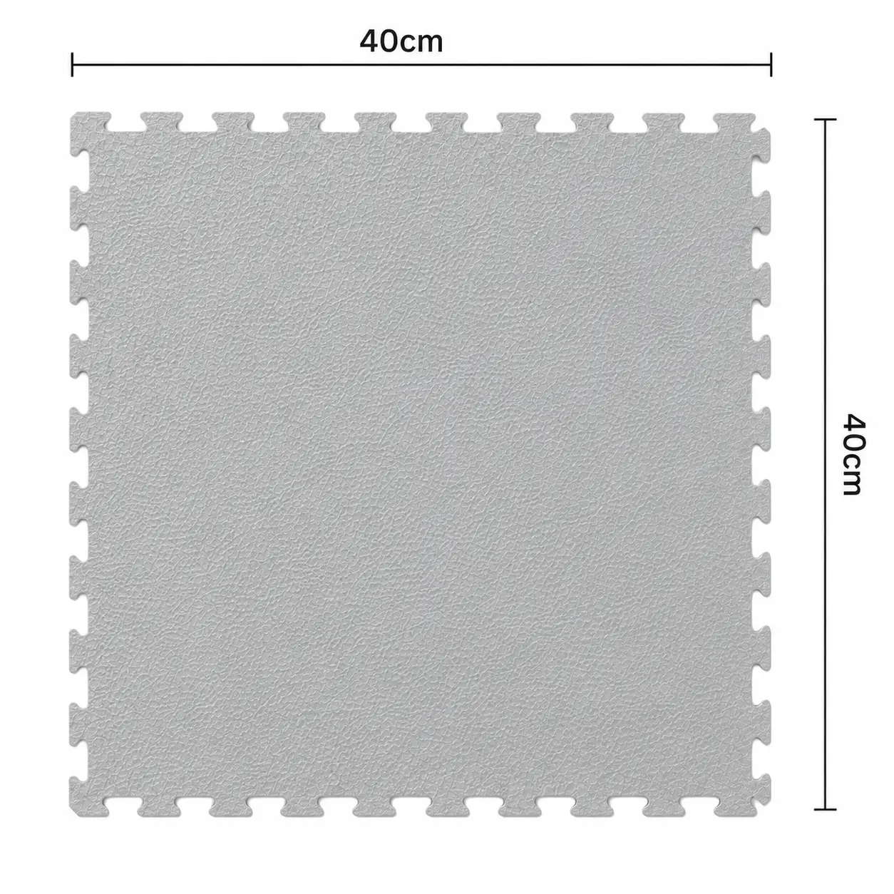 Piso Ciego Trama Piso Ciego Trama 40×40 cm — piso modular encastrable, color Gris Claro