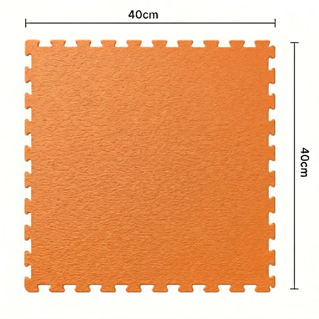 Piso Ciego Trama Piso Ciego Trama 40×40 cm — piso modular encastrable, color Naranja