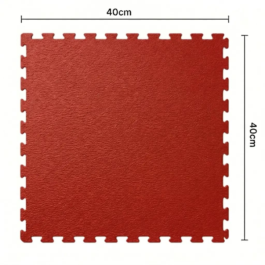 Piso Ciego Trama Piso Ciego Trama 40×40 cm — piso modular encastrable, color Rojo